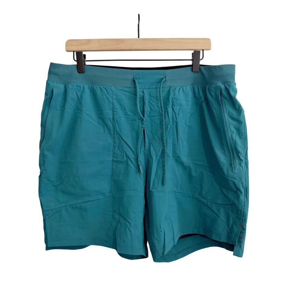 Lululemon License To Train Lined Shorts Blue XXL Activewear Athletic Athleisure
